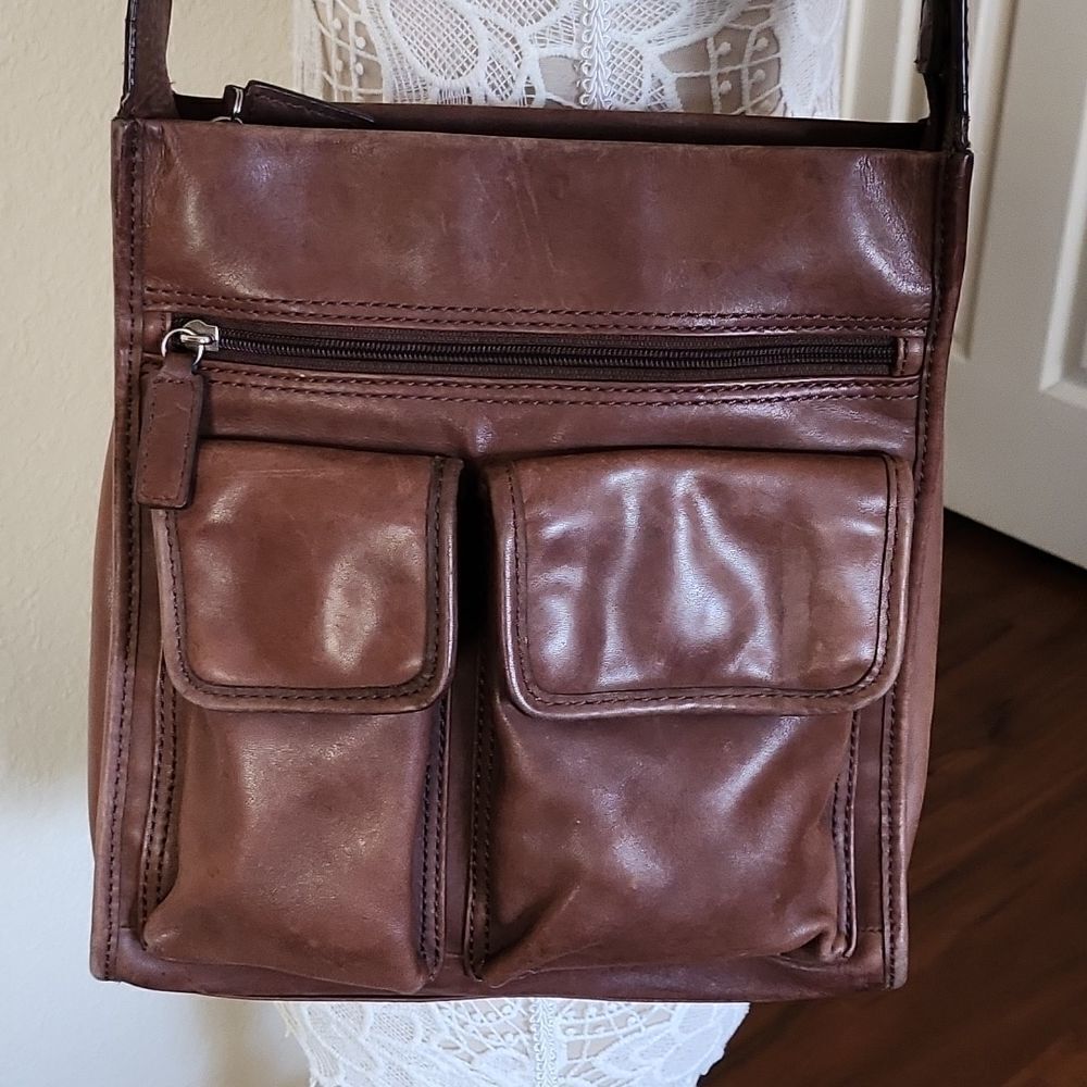 Vintage Fossil Messenger Shoulder Bag Looks Boho Chic Hippie‎ Woodstock Vibes